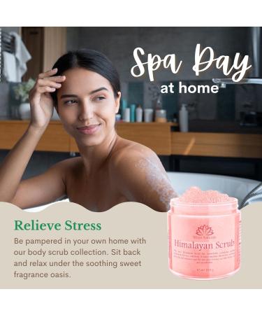 Himalayan Salt Body Scrub Exfoliator for Soft Skin - White Naturals 12 oz - Buy Online on SooperMarket.com