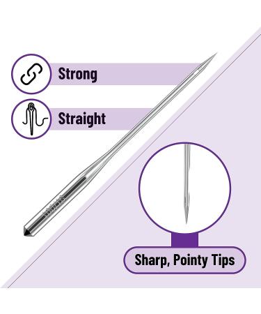 Mr. Pen Sewing Machine Needles 50 Pack - Universal Needles for Singer, Brother, Janome - Assorted Sizes 65/9, 75/11, 80/12, 90/14, 100/16 - Buy Online on SooperMarket.com