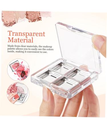 Healvian 6 Pcs Transparent Square Eye Shadow Box Empty Makeup Pallet Balm Blusher Containers Plastic - Buy Online on SooperMarket.com