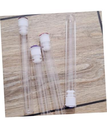 Baluue 10pcs Hollow Pipe with Drill Mascara Tube and Brush Clear Mascara Eyelash for Eyelash Fake Eyelashes 11x1.2cm Random Color - Buy Online on SooperMarket.com