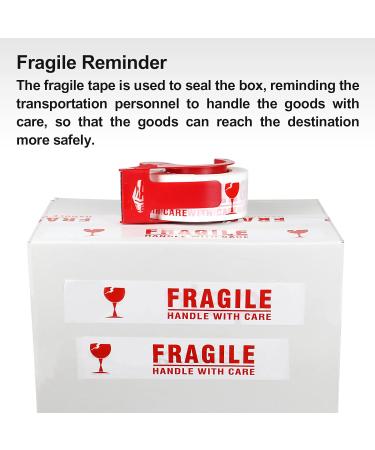 BOMEI PACK 2 Pack Fragile Tape- Handle with Care Packing Printing Tape - 110 Yards Heavy Duty Tape for Moving Box - Shipping Tape with Dispenser - 2 Inch x 330 Feet - Buy Online on SooperMarket.com