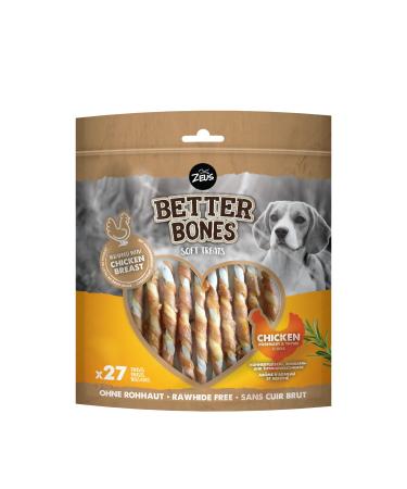 Zeus Better Bones Chicken Wrap Twists 27 Pk Chicken 1 count (Pack of 1)