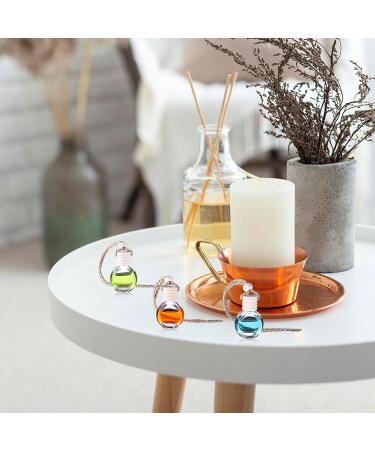 20 Pack 8ml Car Hanging Perfume Bottle Car Air Freshener Perfume Empty Bottle Refillable Pendant for Essential Oils Fragrance Aromatherapy Bottle Ornament Decor - Buy Online on SooperMarket.com