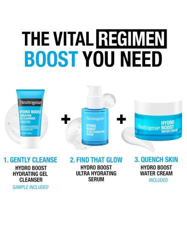 Neutrogena Hydro Boost Skincare Set Face Moisturizer - 1.7 Fl Oz. - Hydro Boost Hydrating Gel Facial Cleanser - 0.5 Fl Oz. - Pack of 2 - Buy Online on SooperMarket.com