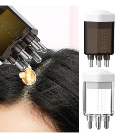 Scalp Applicator Comb for Hair Treatment | Transparent White Hair Growth Brush | Compatible with All Brands - Buy Online on SooperMarket.com