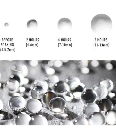 Clear Water Gel Beads for Vases - 70,000 Pcs | Transparent Pearls for Vase Filler, Floating Pearls & Candles, Wedding Centerpiece Decor - Buy Online on SooperMarket.com