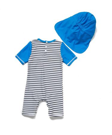 BONVERANO Baby Boys Swimsuit | Toddler Bathing Suit UPF 50+ Sun Protection | Dinosaur Stripe | 2-3 Years - Buy Online on SooperMarket.com