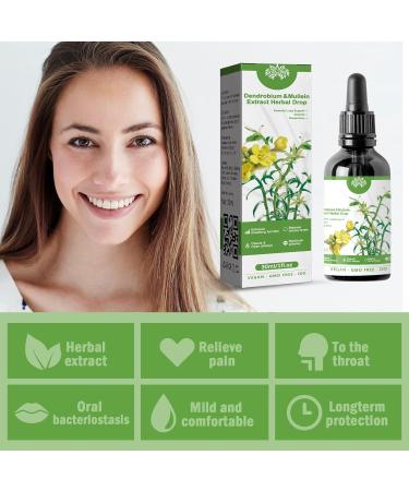 Clearbreath Dendrobium & Mullein Extract Drops - Herbal Lung Health Essence (1 Pcs) - Buy Online on SooperMarket.com