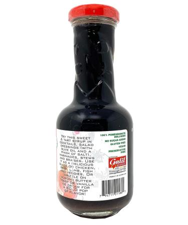 Galil USDA Organic Pomegranate Molasses 12.3oz - 100% Concentrated Juice, No Sugar, Vegan, Gluten-Free, Preservative-Free, Kosher - Buy Online on SooperMarket.com
