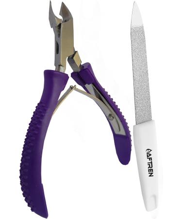 Professional 1/2 Jaw Cuticle Cutter Cuticle Nipper Stainless Steel Manicure Feet Hands Ingrown Toenail Cuticles Cuticle Scissors (Shining Purpul) - Buy Online on SooperMarket.com
