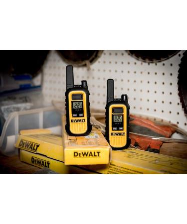 DEWALT DXFRS300 Heavy Duty Walkie Talkies - Waterproof, Shock Resistant, Long Range, Rechargeable Two-Way Radio (2 Pack) - Buy Online on SooperMarket.com