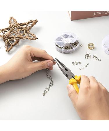 GMMA 1400 Pcs Mixed Jump Rings Set with Open/Close Tool - 4mm to 10mm Sizes - Red Copper | Jewelry Making Supplies for Keychains, Necklaces, and DIY Crafts - Buy Online on SooperMarket.com