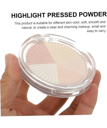 BELLIFFY 1 Box Highlight Powder Highlighting Highlighter Compact Powder Shimmer Powder for Face Plastic Shell - Buy Online on SooperMarket.com
