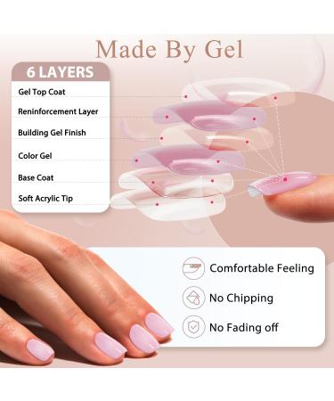 48PCS Reddish Brown Press on Nails - Xcreando Short Square Acrylic Fake Nails Set for Women & Girls | Glossy Wine Red Stick-On & Glue-On False Gel Nails - Buy Online on SooperMarket.com