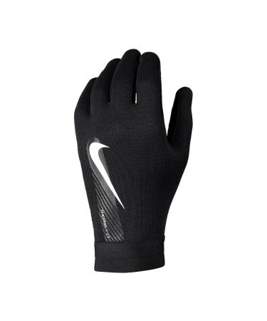 Nike Academy Therma-fit Soccer Gloves XL Black/Black/White