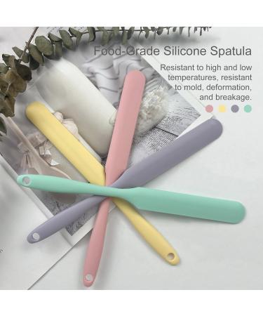 4-Piece Non-Stick Wax Spatulas Set | Silicone Wax Applicators for Hair Removal - Home Salon Use (Pink Yellow Purple Green - Buy Online on SooperMarket.com
