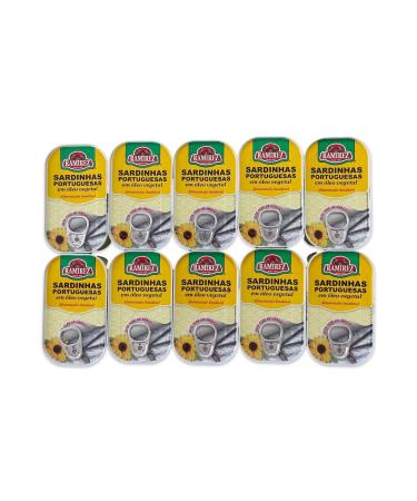 Portuguese Sardines in Vegetable Oil - 10 x 125 g - Ramirez - Portugal