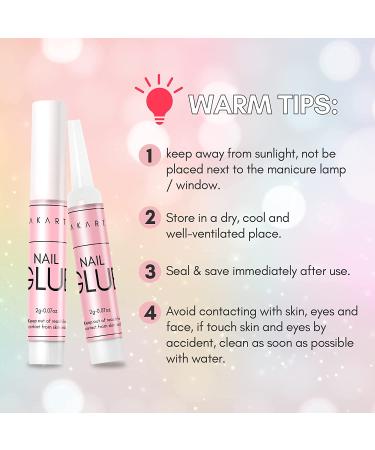 Makartt Super Strong Nail Glue for Acrylic & Press On Nails - Professional Adhesive Bond & Repair, Long Lasting Formula - 0.07oz 10Pcs - Buy Online on SooperMarket.com