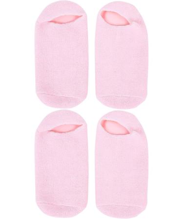 4 Pieces Moisturizing Gel Socks | Essential Oil Foot Care for Cracked Dry Feet - Beauty Salon Quality - Buy Online on SooperMarket.com
