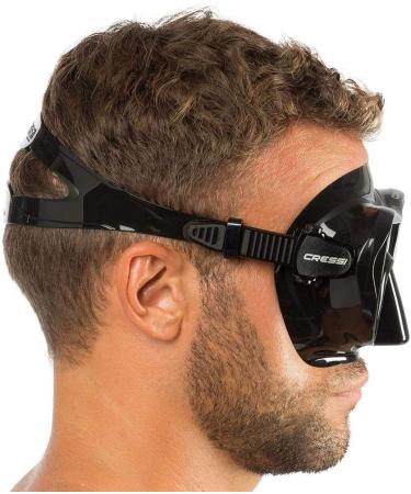 Cressi Scuba Diving Snorkeling Frameless Mask - Black - Single Lens - Buy Online on SooperMarket.com