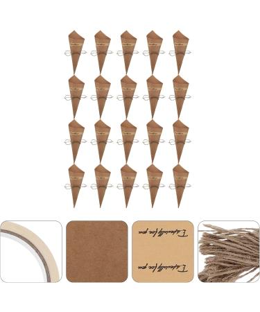 Cabilock 150 Pcs Cone Cake Tube Floral Paper for Bouquets Candy Paper Cones Black Petals Food Rope Kraft Paper Colorx3pcs 15x15x0.1cmx3pcs - Buy Online on SooperMarket.com