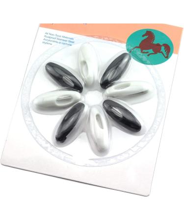 NX Garden Hijab Pin Set - 8 PCS Black and White Safety Pins for Muslim Women Scarf Clip - Buy Online on SooperMarket.com