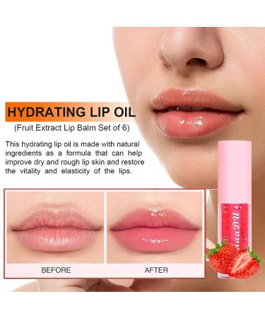 KIMIEYE 6Pcs Color Changing Lip Gloss Set | Long Lasting & Moisturizing | Hydrating Lip Oil | Waterproof Lip Balm | 0.4 fl oz (SET C) - Buy Online on SooperMarket.com