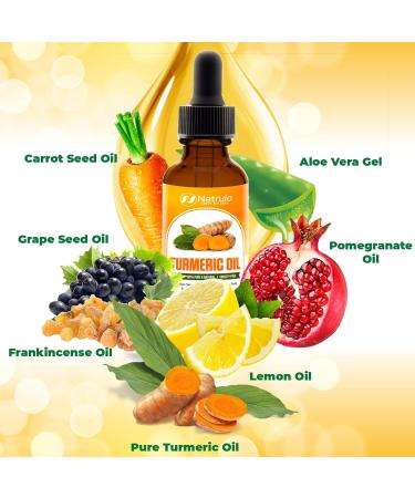 Turmeric Serum for Face & Body - All-Natural Brightening Oil for Dark Spots Acne Relief & Scars - Handcrafted USA Skincare - Buy Online on SooperMarket.com