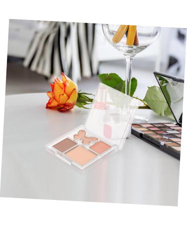 Baluue 3pcs Eyeshadow Palettes Pink Plastic Eye Makeup Plate Eye Shadow Palette Eye Shadow 6.50X6.50X1.00CMx3pcs Multix3pcs - Buy Online on SooperMarket.com