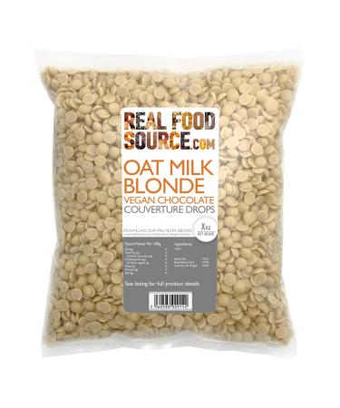 RealFoodSource Oat Milk Blonde Vegan Chocolate Couverture Drops 1kg