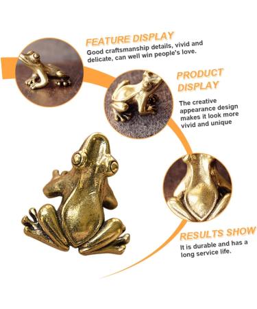 Alipis 1pc Figures Vivid Desktop Delicate Adornment Keychain Frog-designed Tabletop Vintage Pet Tea - Buy Online on SooperMarket.com