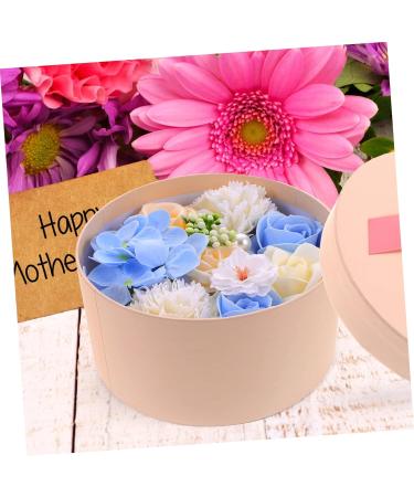Angoily 1 box essential oil mama gift the flowers flower soap carnation flower Soap soap delicate flowers Christmas roses gift box de artificiales artificial plants indoor 16.2X16.2X8.2CM Blue - Buy Online on SooperMarket.com