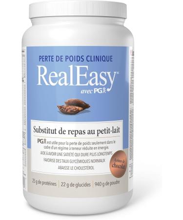 RealEasy with PGX Whey Protein Meal Replacement Shake Chocolate Flavour 940g Helps you Feel Full Longer 25g of Protein per Serving - Buy Online on SooperMarket.com