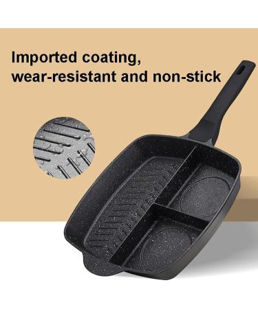 DELURA Saucepan 3-in-1 Frying Pan Cooking Wok Pot Cookware Breakfast Egg Pan Skillet Kitchen Utensils Wok - Buy Online on SooperMarket.com