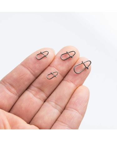 Dr.Fish 50 Pack Stainless Steel Crankbait Snaps - Quick Change Fishing Clips - Bass Fishing Lure Snaps - 50 Pack - Buy Online on SooperMarket.com