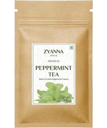 Zyanna Peppermint Tea - Premium Black Tea Infused with Peppermint Leaves - 100g/50 Cups - Natural Ingredients for Refreshing and Relaxing Flavour - Buy Online on SooperMarket.com