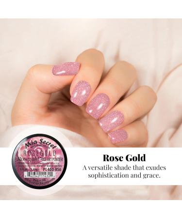 Mia Secret Rosegold Colored Acrylic Nail Art Powder Collection - 6PC | International Shipping Available - Buy Online on SooperMarket.com