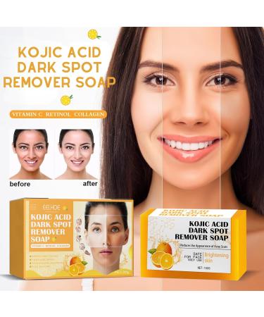 Kojic Acid Soap Kojic Soap Bar Skin Lightening Soap Bath Soap Fades Age Spots Freckles Revitalize and Moisturizing Cleansing Soap for Dark Spots Uneven Skin Tone - Buy Online on SooperMarket.com