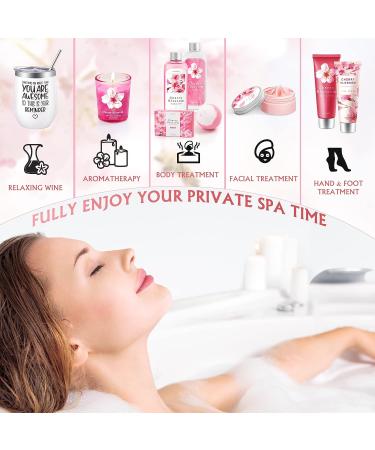 Bath and Body Works Gift Set for Women - Mother's Day Spa Package with Cherry Blossoms Self Care - Relaxing Gifts for Her - Buy Online on SooperMarket.com
