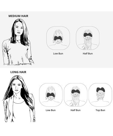 Beauty.H.C 6Pcs Hair Bun Maker Donut Shaper Set - Strong, Flexible, Reusable Accessories for Easy Delt Bun, Lazy Hair Curler & Magic Hair Tool - Women & Girl's Hairstyle (6 Colors) - Buy Online on SooperMarket.com