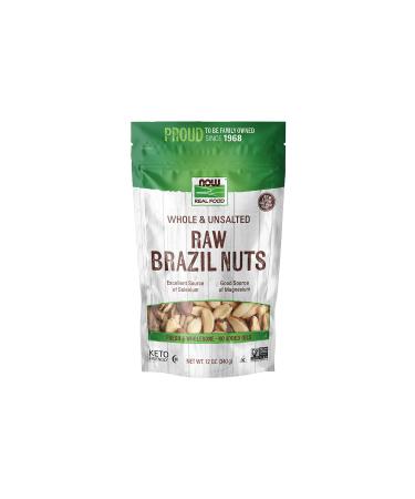 Now Foods Real Food Raw Brazil Nuts Whole Unsalted 12 oz (340 g)