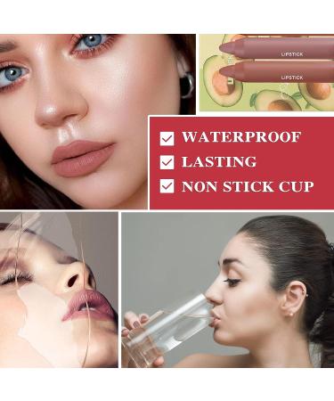 Fusang 3Pcs Nude Matte Lipstick Set - Long Lasting & Nourishing Lipgloss Set | Waterproof Velvet Lip Gloss Set | Crayon Matte Lip Stain for Women - Buy Online on SooperMarket.com