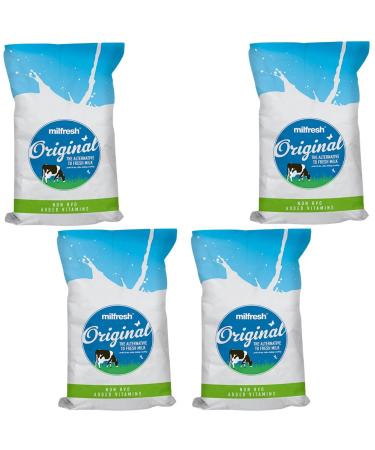Milfresh Skimmed Milk Powder | Provides Long-Lasting Supply Perfect for Tea Coffee Drinking and Cooking Using Substitute for Fresh-Milk in Various Recipes | Pack of 4 x 2kg 2 kg (Pack of 4)