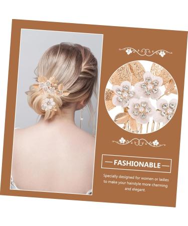 MUSISALY 1 Set Leaves and Flowers Hair Comb Flower Headpieces for Women Bride Hair Comb Wedding Hair Comb Womens Headpiece Girl Headpiece Hair Accessories for Women Flower Hair Accessories - Buy Online on SooperMarket.com