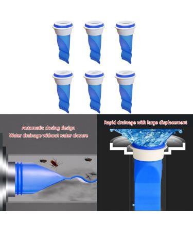 6 Pack Shower Floor Drain Cores Backflow Preventer Ways Valves Adjustable Silicone Sink Floor Drain Trap for Pipes Shower Floor Drain - Buy Online on SooperMarket.com