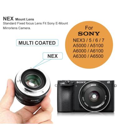 Meike 25mm F1.8 APS-C Wide Angle Lens for Sony E Mount Mirrorless Cameras - Buy Online on SooperMarket.com