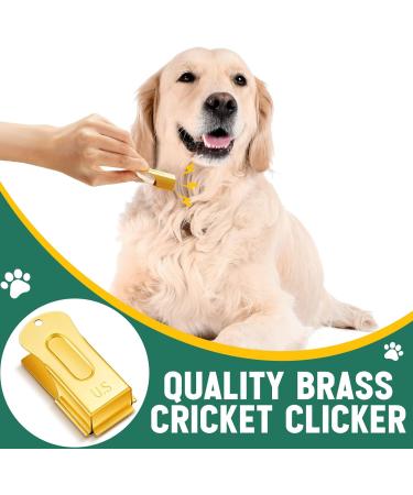 Vercanmonth 2-Piece Brass Pet Training Clicker Set - Metal Dog & Cat Clickers for Puppy Training | Gold - Buy Online on SooperMarket.com