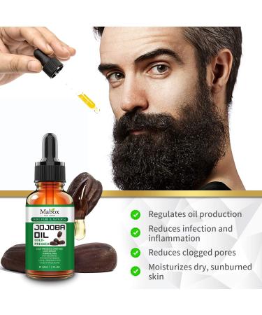 Organic Jojoba Oil 100% Pure | Cold Pressed Multi-Purpose Carrier Oil for Hair Face Skin and Beard - 1 Fl Oz (30ML - Buy Online on SooperMarket.com