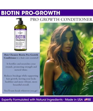 Hair Chemist Biotin Pro-Growth Shampoo & Conditioner Gift Box - 33.8oz Each | International Shipping Available - Buy Online on SooperMarket.com