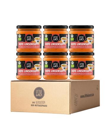 Little Lunch Bio Red lentil soup 100 percent organic quality vegan without added sugar lactose-free no artificial additives without flavor enhancers 6 x 350ml